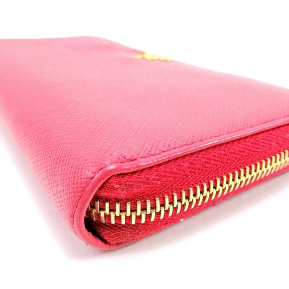 Authentic PRADA purse Zip Around Ladies Pink Leather Sale - Picture 9 of 9